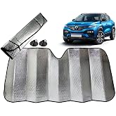 WONKEY - Foldable Metallized Windshield Auto Car Sunshade, Vehicle Heat Protective Sunshade 140x70cm