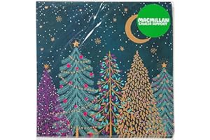 MACMILLAN CANCER SUPPORT Macmillan Snowy Forest Charity Christmas Cards – Pack of 10 Luxury and Eco-Friendly Christmas Cards. Made in the UK.