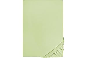 biberna Feinjersey-Spannbetttuch 0077144 pistaziengrün 1x 90x190 cm - 100x200 cm