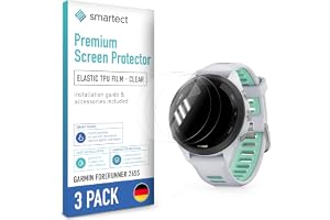 smartect TPU Skärmskydd 3 Stycken för Garmin Forerunner 265s (New)