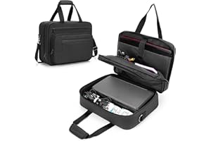 SAMDEW Dwuwarstwowa Torba do Przechowywania Przenośnych Drukarek Mobilnych, Kompatybilna z HP Tango/Tango X, HP Officejet 250/200, Futerał na Drukarkę z Warstwą Laptopa (do 15,6"), Sama Torba