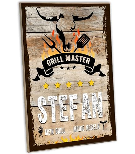 Grillplatz - Mein Zweites Zuhause Metallschild XXL – 28,5x38 Cm, Aluminium, Mit Grill-Motiv, Perfekt Für Grillfans