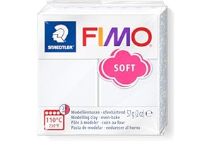 Staedtler Fimo Soft - Pasta Modellabile Principianti e Hobbisti, Plastilina Termoindurente Morbida e Flessibile Ideale per Gioielli, Accessori e Decorazioni, Hobby Creativi Adulti e Bambini, 57 g