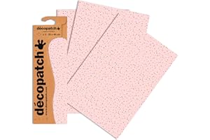 Clairefontaine C681O Decopatch Papier, 3er Pack Rosa mit Streu und Herzen