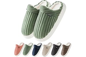 Donpapa Pantofole Donna Uomo Ciabatte Invernali Peluche Casa Comode Schiuma Scarpe Memoria Morbida Antiscivolo Inverno Cotone Slippers