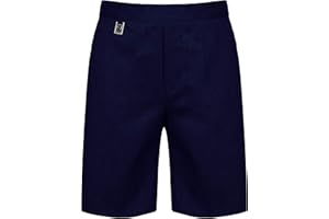 Integriti UK Boys Pull On School Shorts Uniform Elasticated Pull Up - Ages 2-18y (NO ZIPS OR Hooks)