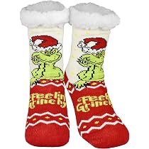 Calzini The Grinch Pelosi E Morbidi Per Donna, Taglia 3-7 UK, Perfetti Per Natale, Caldi E Divertenti