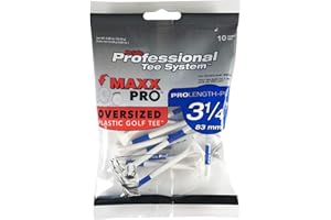 PrideSports Golf- MaxxPro Oversized Plastic Tees (10 Pack)