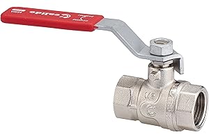 BFG Vanne à bille de 1" avec filetage femelle x femelle avec poignée à levier rouge