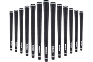 Mile High Life Golfgriffe, Standard-Golfschläger-Griffe, 3 oder 13 Stück, Golfgriffe, Einsteiger-Gummi-Golfgriffe für Männer, Frauen, Junioren (13 Stück, schwarz)