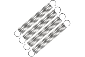 GUNGY Resortes de Extensión 75mm Muelles de Tensión con Gancho Muelle de Acero Inoxidable Diámetro Exterior 10mm Diámetro Alambre 1,1 mm Fuerza Resorte 2,37KG 4 Piezas