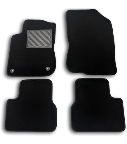 Tapis De Sol Auto Sur Mesure Pour Peugeot 208/2008 Hybride - 4 Pièces Noires Antidérapantes, Fabrication Européenne - 8
