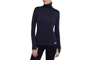 TCA Warm-Up da Donna Maglia a Collo Alto da Corsa Termica a Maniche Lunghe
