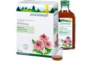 Schoenenberger - Echinacea naturreiner Heilpflanzensaft - 3x 200 ml Glasflasche - stärkt die Abwehrkräfte - freiverkäufliches Arzneimittel