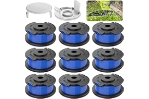 CIRULLI 9 pezzi bobina di ricambio per tagliabordi,Bobina di filo compatibile con Ryobi One+ AC14RL3A 18V 24V 40V, Ø1,65 mm,lunghezza 3,4 m,bobina per filo tagliabordi per manutenzione giardino