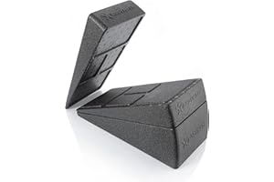 BODYMATE Lot de 3 Planches d'étirement Mollets, Cales Protection Genoux, Planches mobilisation pour étirement Jambes Mollets, Slant Board