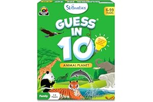 Skillmatics Guess in 10 Animal Planet, Trivia Card Game, Christmas Stocking Stuffers Perfect for Boys, Girls, Kids, Teens, Adults Who Love Animals, Travel Games, Gifts for Ages 6, 7, 8, 9, 10, and Up