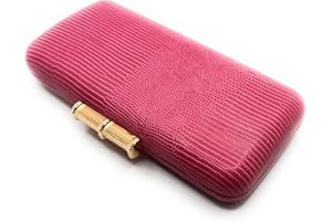 BRANDELIA Bolso Cartera De Mano Fiesta Boda Clutch de Ante Mujer con Cadena al Hombro