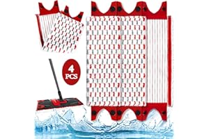 ZPQAODI 4 Pezzi per Mocio Revolution Ricambio Kit,Mocio Ricambio, Revolution Panno Ricambio,Mocio Microfibra ,mop per Ultramax/UltraMax Plus,per tutti i tipi di pavimento