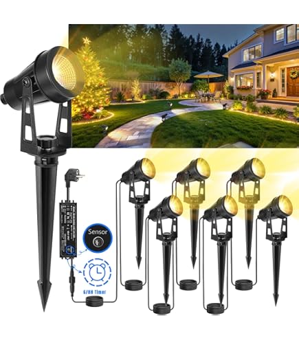 LED tuinspot Spico zwart met grondspies voor buiten IP44 105lm per stuk warm wit set van 10