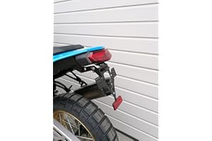 GROFATEC Short License Plate Holder for Yamaha XTZ 700 Tenere 2019-2025 Tenere700 EVO Set License Plate Carrier Rear Conversion Travel Enduro Short Rear License Plate Twin Yamaha 700 XT Tail Tidy