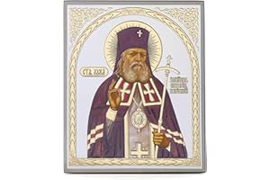 NKlaus - Święta Łuka chirurg - drewniana ikona 15 x 18 cm chrześcijański prawosławny - błogosławieństwo 13935