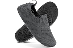 KOWAYI Men's Women's Slippers Slip-on House Shoes Barefoot Shoes Unisex Home Slippers Breathable Light Knitting Travel Slippers