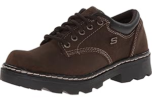 Skechers Damskie imprezy - Mate Oxford, Czekolada zamszowa skóra, 37.5 EU