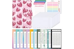 SKYDUE Budget Planner,Budget Binder,Spar Challenge Buch Für Budget Planer, A6 Budget Binder Für Beginner Mit Geld Organizer, Haushaltsbuch Mit Geldfächer Für Sinking Funds Sparbuch(Love Rosa)