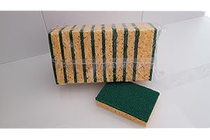 Spontex Professionnel éponge grattante verte grand modèle 130 x 84 x 24 mm _ Sachet de 10