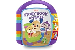 Fisher-Price Livre interactif comptines, jouet musical d'éveil bébé pour apprendre en chanson, 6 mois et plus, CDH39