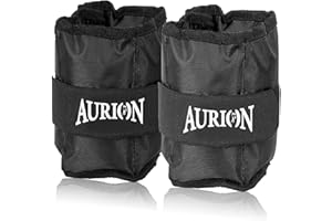 Aurion Weight Band 1 KG X 2 (Black)| Resistance Exercise | Resistance Bands | Wrist Ankle | Fitness Band | Unisex Workout Equ