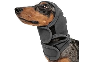 Katzinst Ohrenschützer für Hunde Beruhigender Kapuzenpullover für Lärmbad Fellpflege Trocknen Linderung von Angstzuständen und zur Beruhigung Hundes M