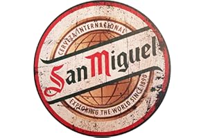 SWIFT GIFT UK Letreros redondos de madera, fijaciones incluidas, accesorios de bar para el hogar, pub o jardín al aire libre, ideas de regalo, letreros de cerveza de madera para