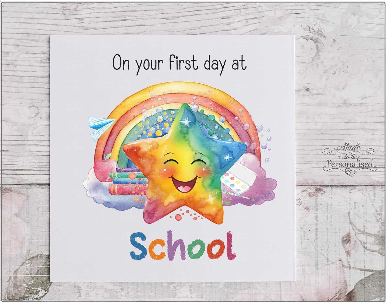 Qualité de Fabrication & Durabilité : First day at School card starting primary sch