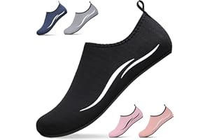 gitzing Water Beach Swim Shoes Women Sea Shoes Men Breathable Aqua Lightweight Barefoot for Surfing Running Driving Pool Yoga