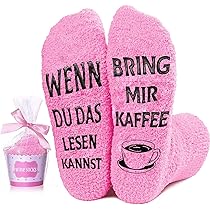 Gemtte Lustige Socken - WENN DU DAS LESEN KANNST BRING MIR SCHOKI Damen