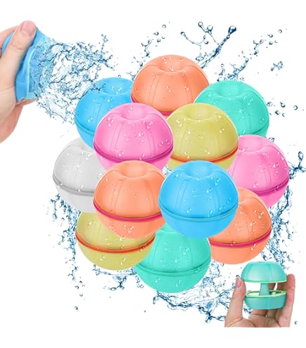 18 Stück Wiederverwendbare Silikon Wasserbomben - Selbstfüllend Für Maximalen Badespaß