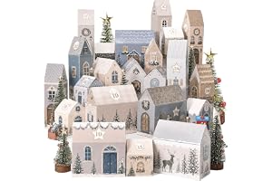 Kesote Adventskalender för fyllning, 24 julkalender, gör-det-själv-lådor
