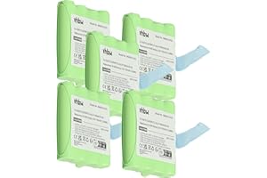 vhbw 5 x bateria kompatybilna z Motorola TLKR T4, T5, T50, T6, T3, T80, T60, T61, T7, T8 radio (700 mAh, 4,8 V, NiMH)