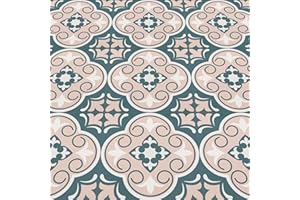 NUFLR Peel and Stick Floor Tiles Self Adhesive Floor Tile Vinyl Flooring Waterproof for Kitchen Living Room and Bathroom DIY Flooring Green 30x30cm 10pcs(11.8 x 11.8 inches)