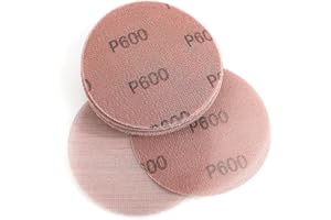 Kcmell 125mm Mesh Sanding Discs 600 Grit, 20Pcs 5 Inch Hook & Loop Sanding Pads, Dust Free Mesh Sanding Discs Pads Anti-Blocking Orbital Sander Discs Sandpaper for Grinding Polishing Car Wood Floor