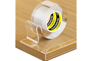 ‎COUMENO COUMENO Transparent Edge Protection, 20 mm x 5 m, Baby Edge Protection, Extra Strong Transparent, Self-Adhesive, Anti-Sharp Edge Protection, Nano Tape for Wall, Sheet Metal, Glass Table, Furniture