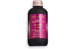 Revolution Haircare London, Tones For Brunettes, Tons pour Les Brunes, Berry Pink, 150ml