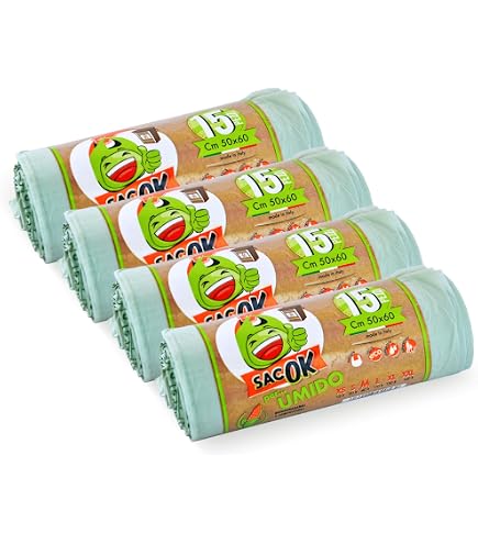 Sacchetti Compostabili Per Rifiuti Organici: 10 Litri, 5 Rotoli Da 125 Pezzi, In Bio-plastica - 4