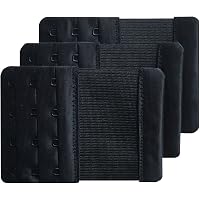 Accessoire Lingerie Ajustable Confort Lot De 8 Rallonges De Soutien-gorge 3 Rangées - 7 Crochets, Polyester - Noires Et Blanches - Ajustement Confort Accessoire Lingerie Réglable