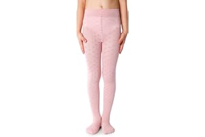 NOQ Mädchen Strumpfhose mit 3D-Effekt Muster Uni Tanz Gymnastik Fancy Outfit Little Princess