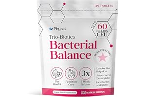 Physis Oral Probiotics for Women | 120 Tablets | Feminine Care Vaginosis | Probiotics for Women Gut Health | 3in1 Healthy Gut Flora
