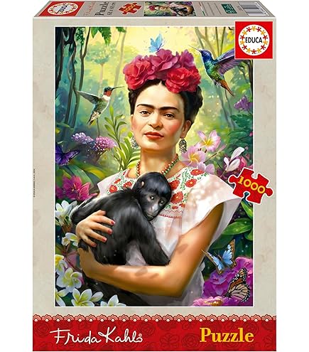Ravensburger Puzzle 500 Puzzle Ravensburger Frida Kahlo - 300 Piezas, Adultos, 27x39 Cm Juego Memoria Concentración