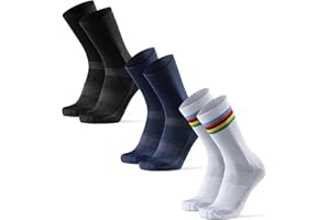 DANISH ENDURANCE Calzini da Ciclismo Uomo, Traspiranti e Imbottite, Calze ciclismo per Bici, MTB e Spinning, per Uomo e Donna, 3 o 5 Paia